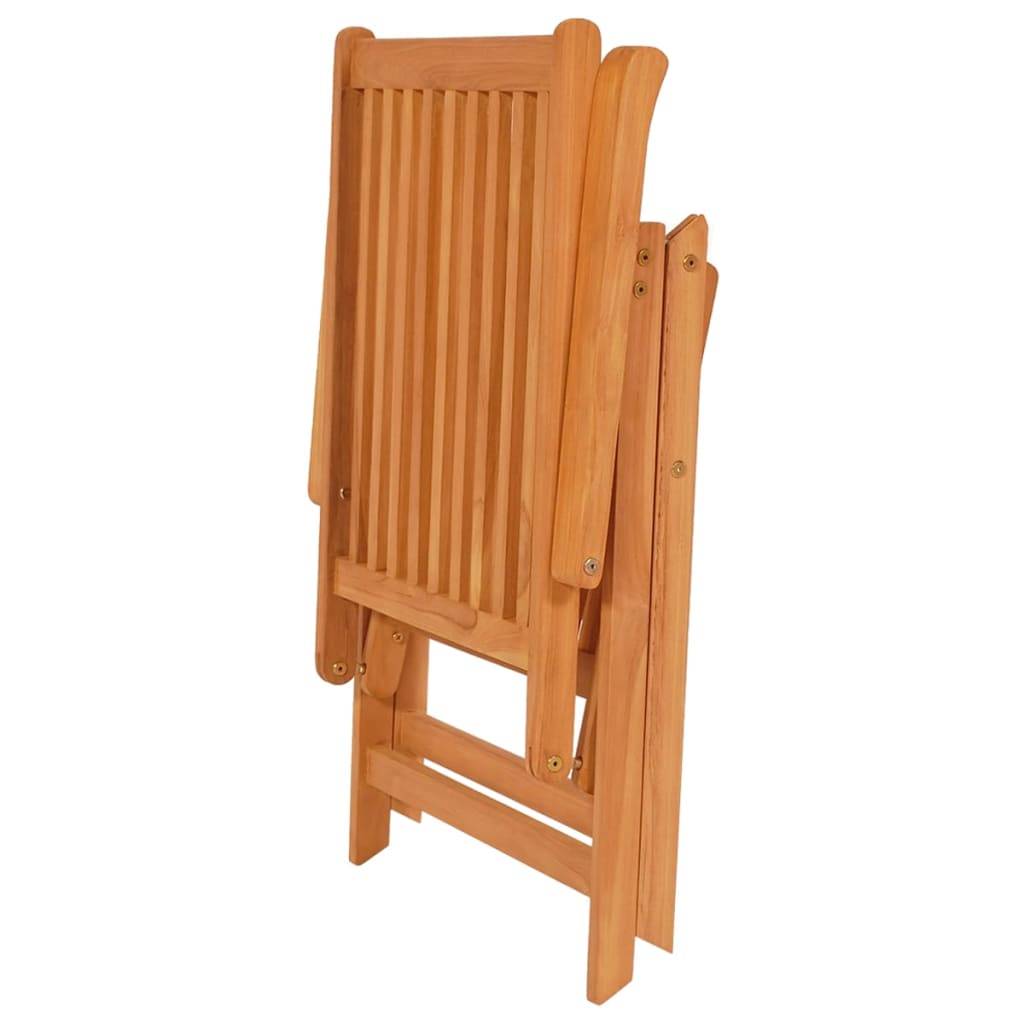 Helloshop26 - Salon de jardin meuble d'extérieur ensemble de mobilier 5 pièces bois de teck massif - Imagen 7