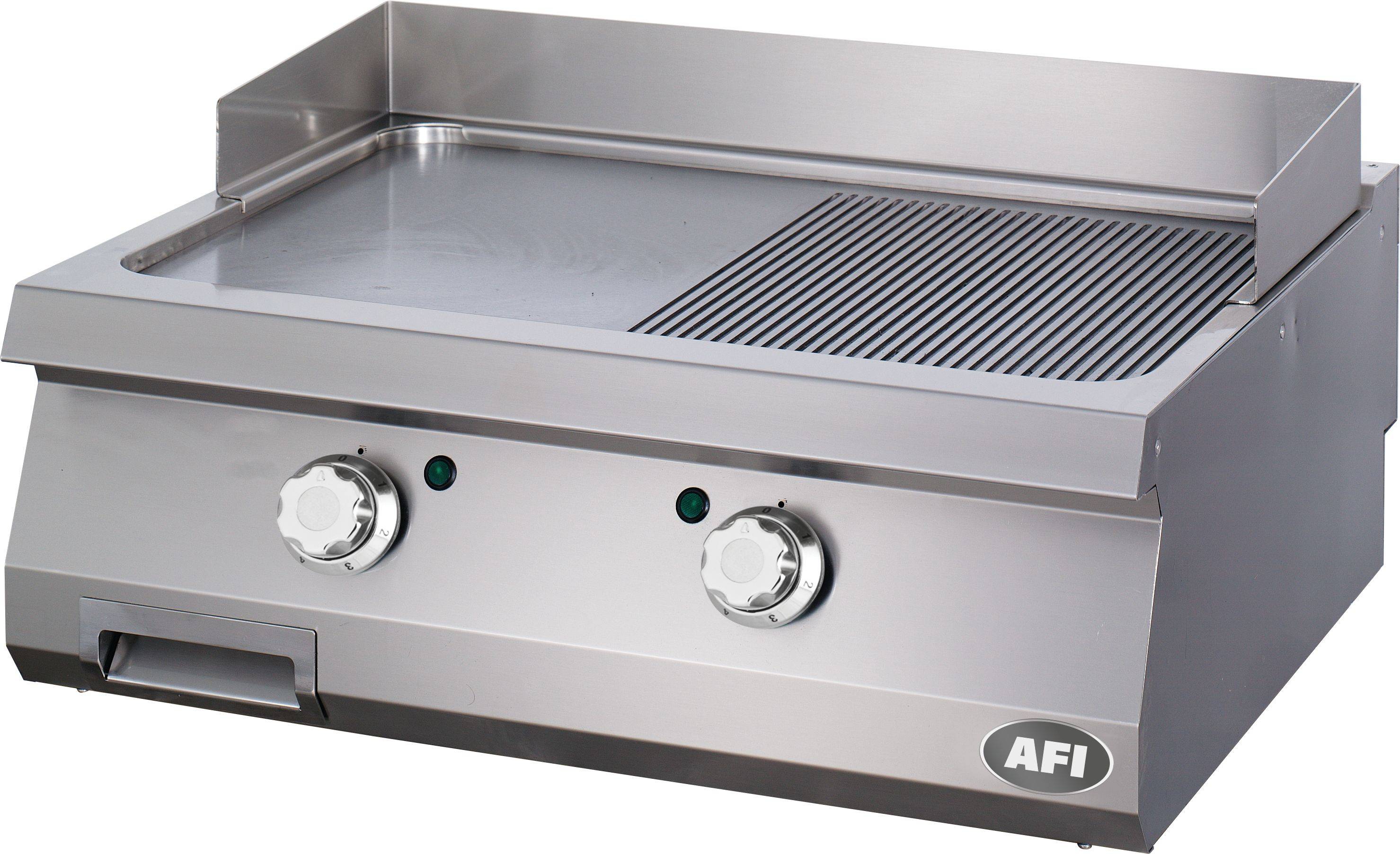 Grill Électriques à Poser Double Plaque Semi-Lisse et Semi-Nervurée - Acier Carbone ou Chrome - Série 900 - AFI Collin Lucy - - Image 2