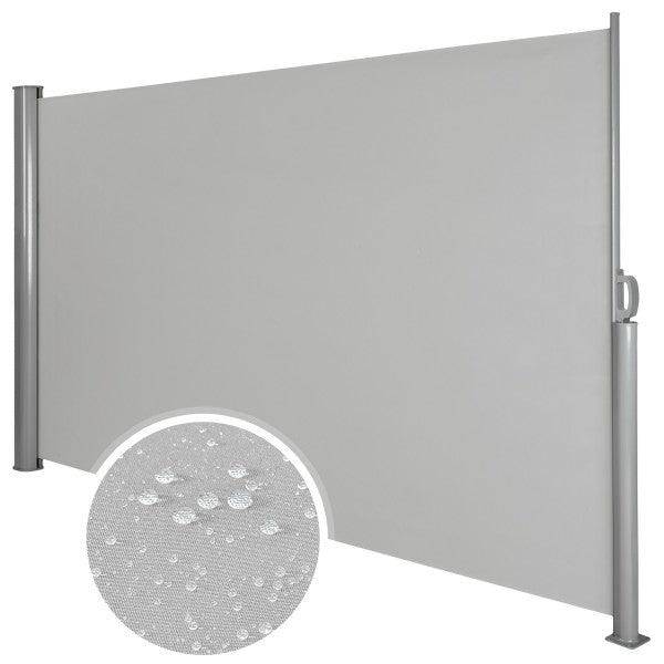 Helloshop26 - Auvent store latéral brise-vue abri soleil aluminium rétractable 160 x 300 cm gris - Imagen 1