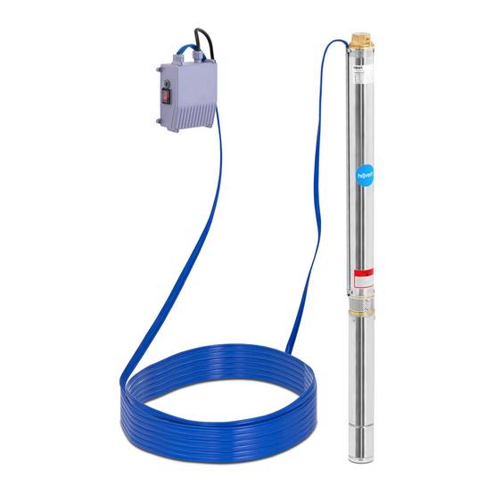 Pompe immergée pompe de puits submersible refoulement - 3 780 l/h - 750 Watts - Image 1