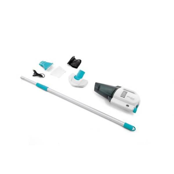 Intex - Nettoyeur pour piscine et spa INTEX ZR100 - Autonomie 50 mn - Chargeur USB + 2 brosses interchangeables inclus - Image 1