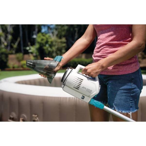 Intex - Nettoyeur pour piscine et spa INTEX ZR100 - Autonomie 50 mn - Chargeur USB + 2 brosses interchangeables inclus - Image 4