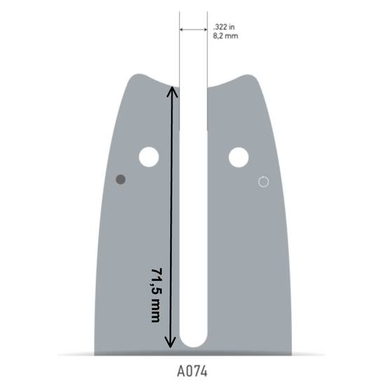 Oregon - Guide tronçonneuse 35 cm, pas .325", jauge 1,1mm, 59 maillons Speed cut™ - OREGON 144TXLNA074 - Image 2