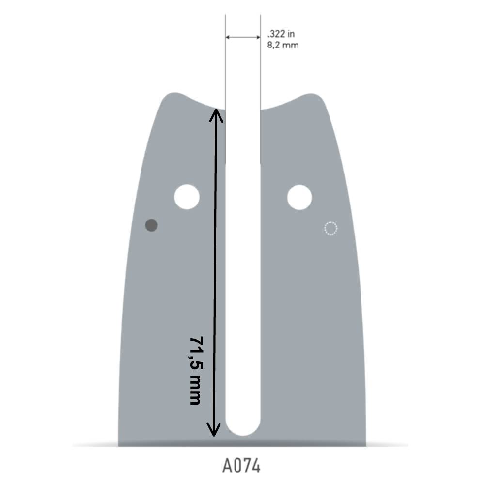 Oregon - Guide tronçonneuse 35 cm, pas .325", jauge 1,1mm, 59 maillons Speed cut&trade; - OREGON 144TXLNA074 - Image 2