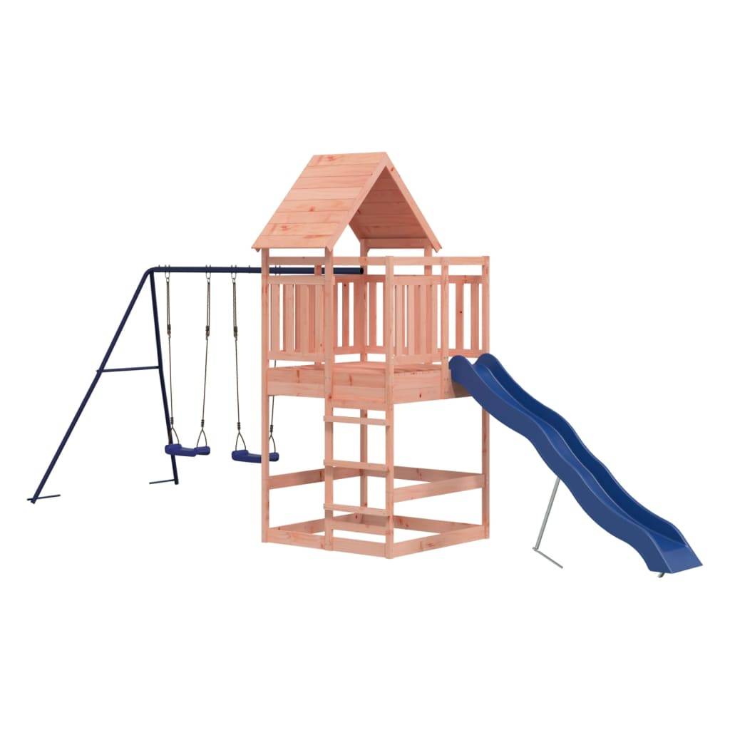 Helloshop26 - Aire de jeux d'extérieur balançoires toboggan portiques robuste jeux jardin 553 x 206 x 264 cm bois de pin imprégné 02_0005030 - Imagen 3
