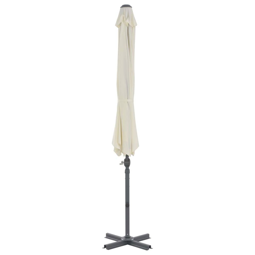 Helloshop26 - Parasol d'extérieur avec base portable diamètre 3 m sable - Imagen 3