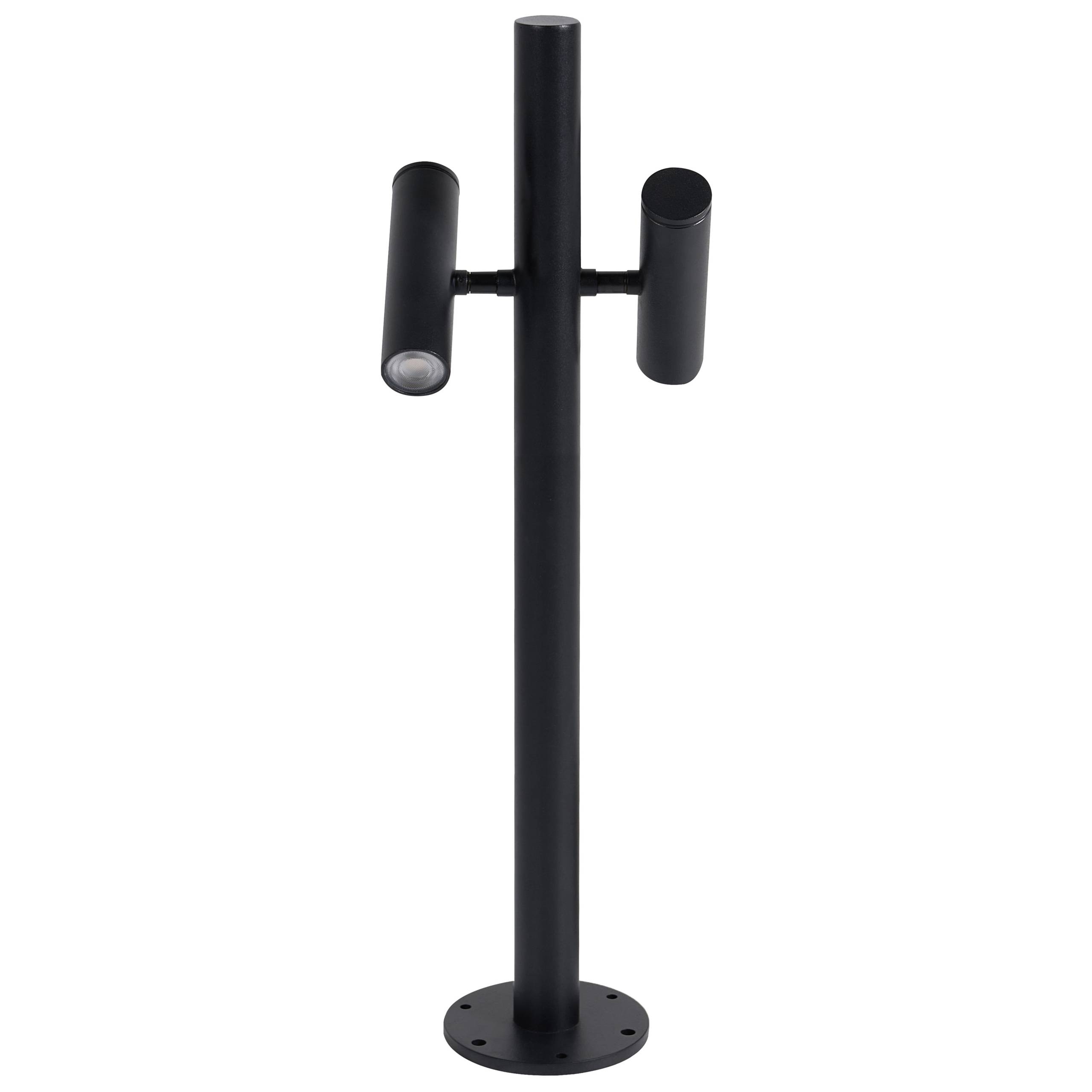 Beliani - Borne Lumineuse Aluminium Noir FLUVIA - 18x12x61- Beliani - Image 4