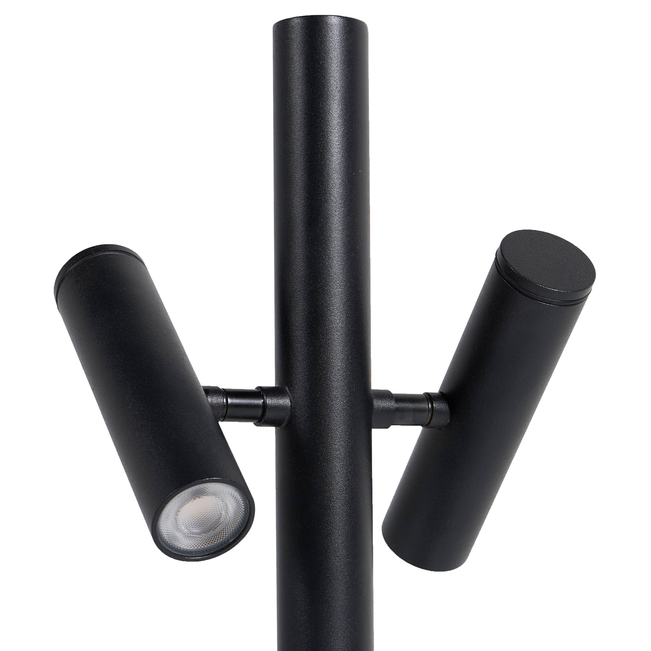 Beliani - Borne Lumineuse Aluminium Noir FLUVIA - 18x12x61- Beliani - Image 6