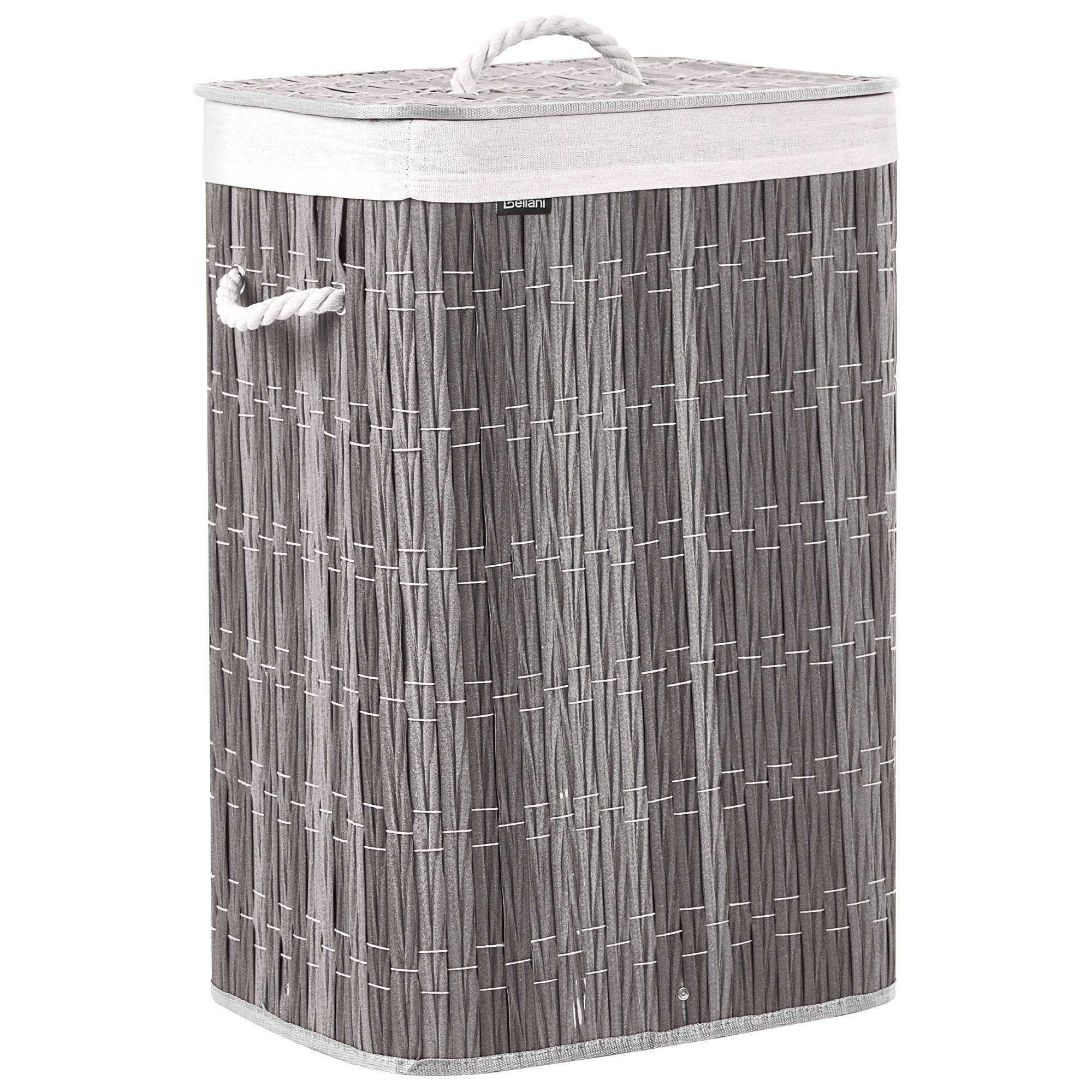 Beliani - Paniers à linge Matière synthétique Gris TRANCURA - 41x31x60- Beliani - Image 2