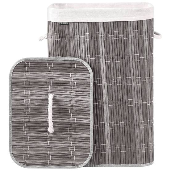 Beliani - Paniers à linge Matière synthétique Gris TRANCURA - 41x31x60- Beliani - Image 5