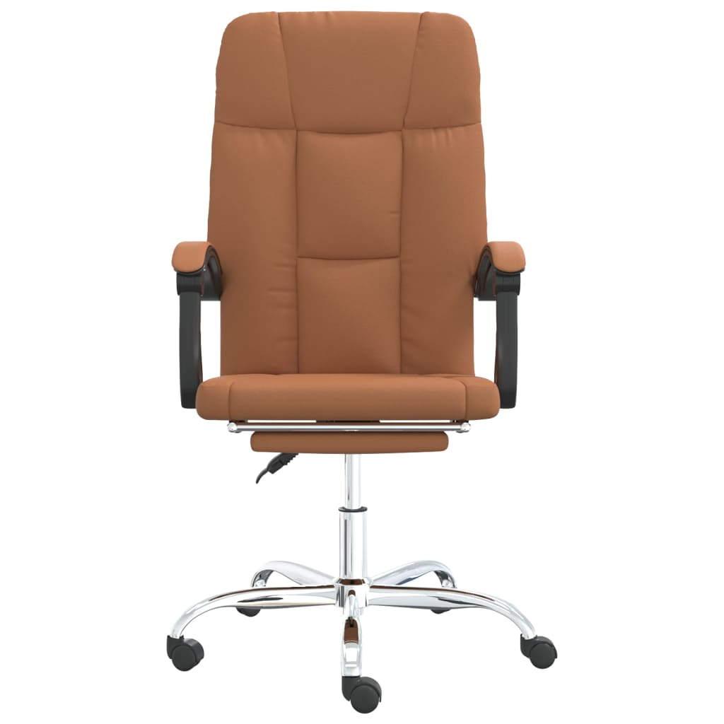 Vidaxl - Fauteuil inclinable de bureau Marron Similicuir - vidaXL - Imagen 3