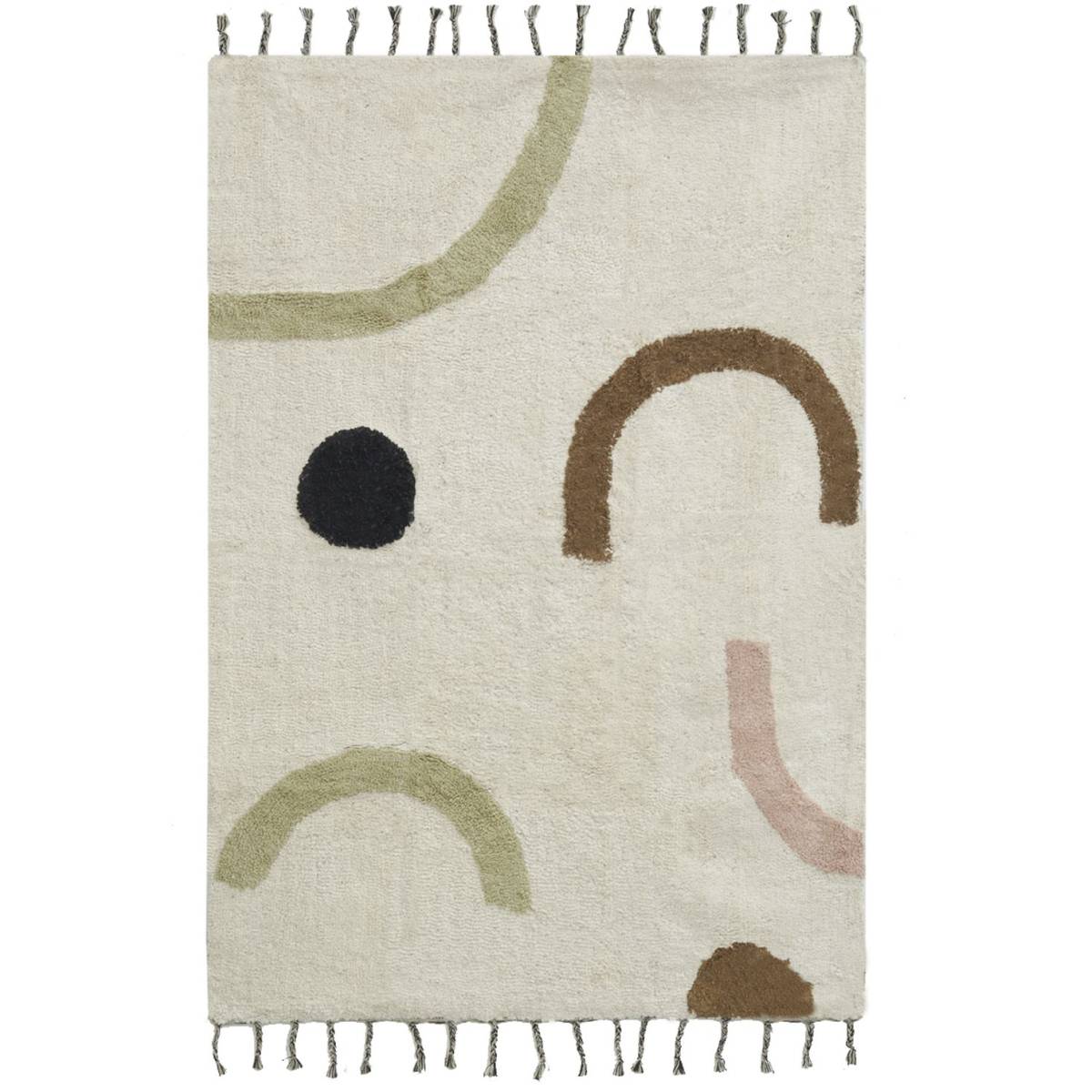 Aubry Gaspard - Tapis en coton Abstrait - Imagen 1