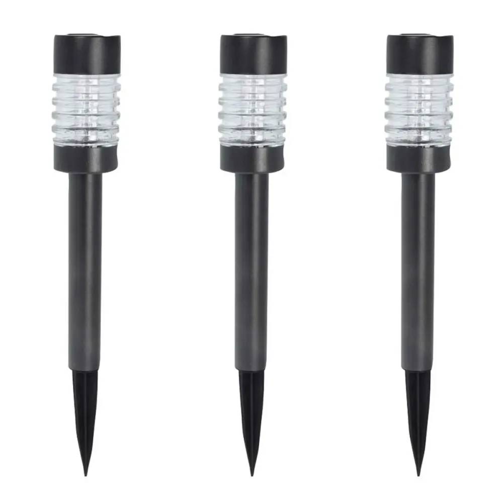 Lot de 3 lampes solaires LED blanc chaud - Noir - Image 3
