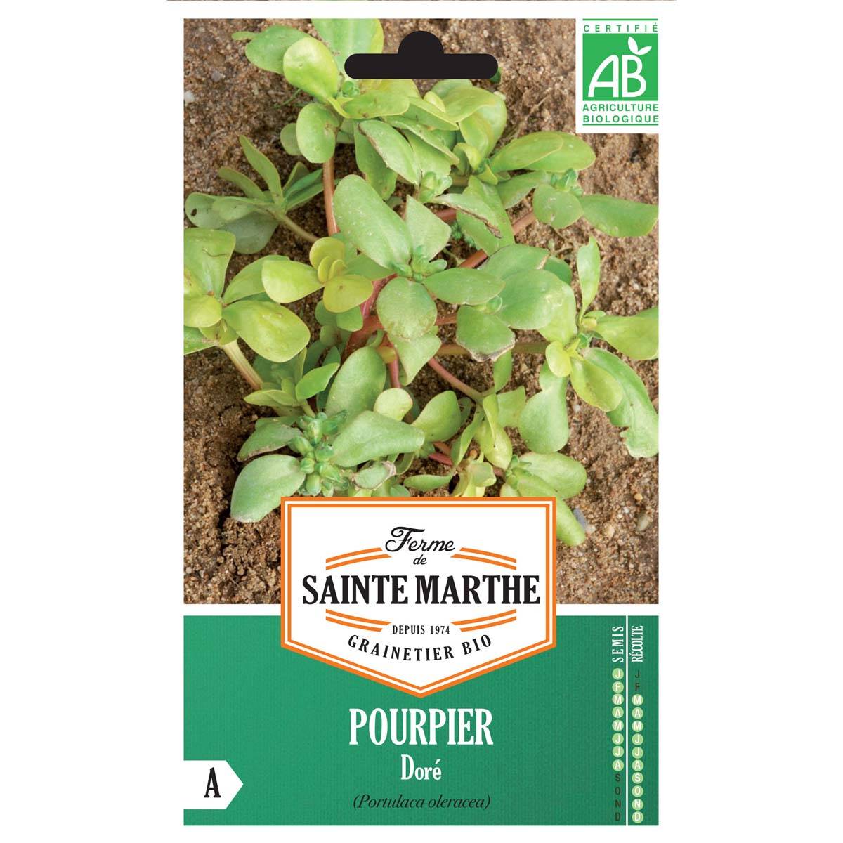 Pourpier Doré Bio - Ferme de Sainte Marthe le sachet de 300 graines environ