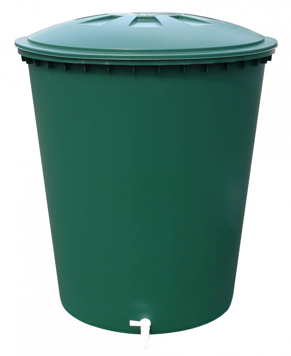 Garantia - Récupérateur d'eau aérien GARANTIA cylindrique vert , 210 l GARANTIA - Image 1