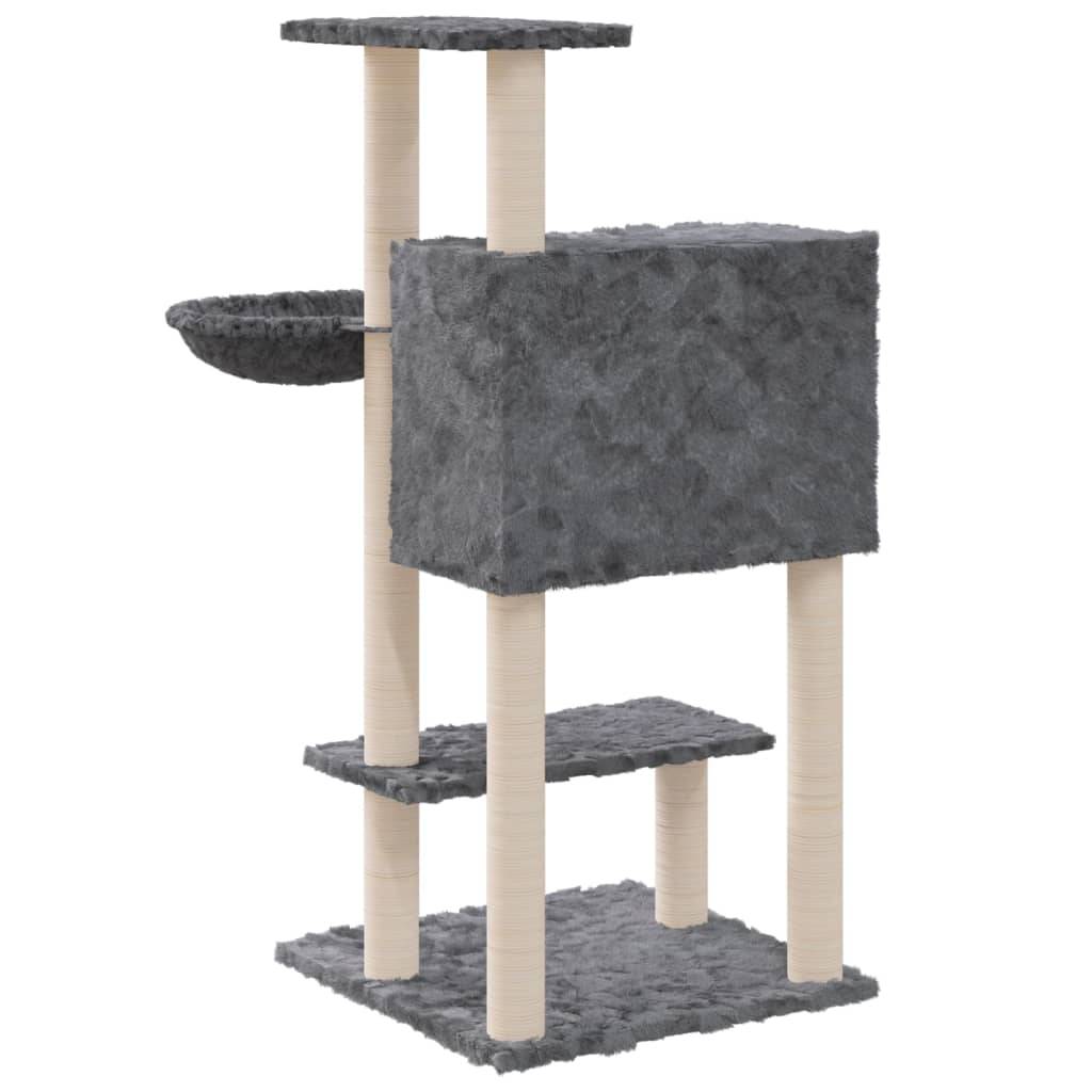 Arbre à chat, Tour à chat avec griffoirs en sisal Gris foncé 108,5 cm MP66 - Image 6