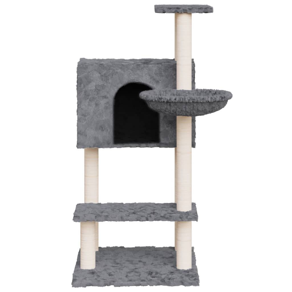 Arbre à chat, Tour à chat avec griffoirs en sisal Gris foncé 108,5 cm MP66 - Image 4