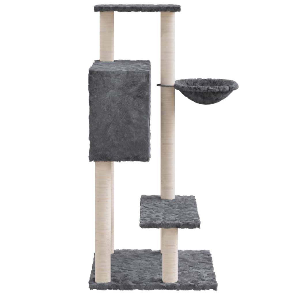 Arbre à chat, Tour à chat avec griffoirs en sisal Gris foncé 108,5 cm MP66 - Image 5