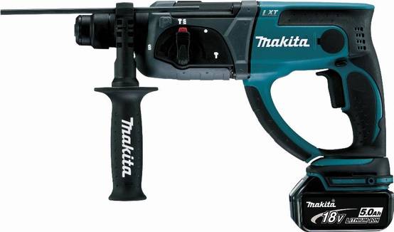 Perforateur burineur SDS-Plus 2J 18V LXT - MAKITA - avec 2 batteries 5.0Ah - MAKPAC - DHR202RTJ - Image 2