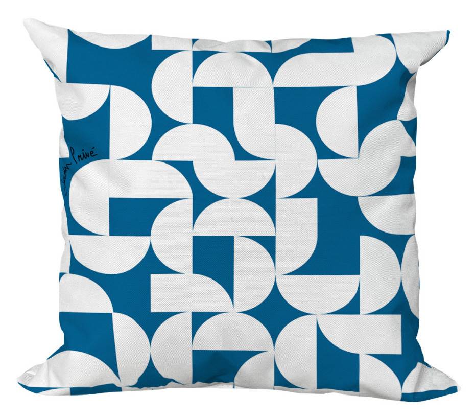 Ozalide - Lot de 2 coussins extérieur  40x40x15  ECLYPSE MER - Imagen 1