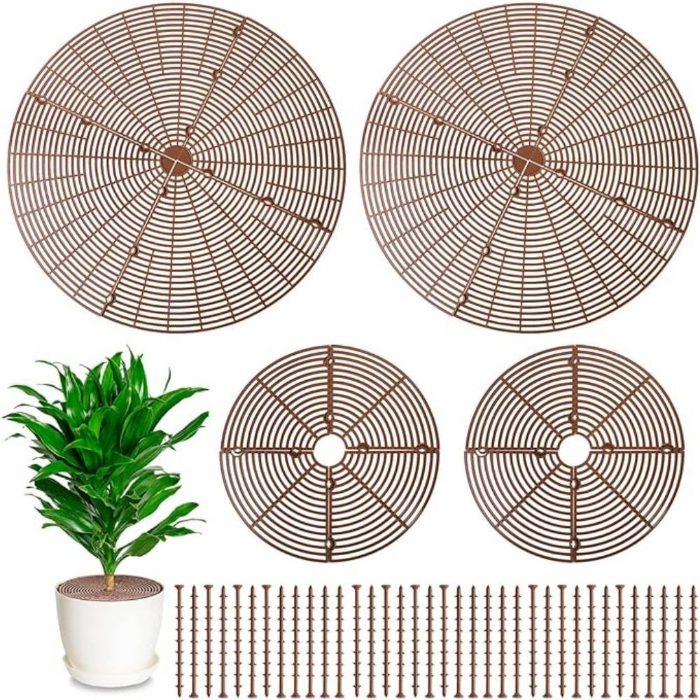 DtopbuyAge - Lot de 4 Protecteurs de Sol pour Pots Fleuris - Image 1