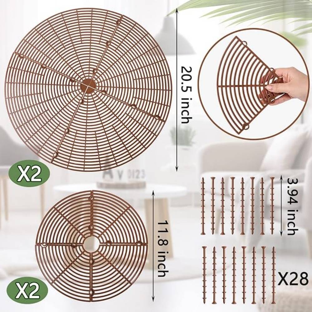 DtopbuyAge - Lot de 4 Protecteurs de Sol pour Pots Fleuris - Image 5