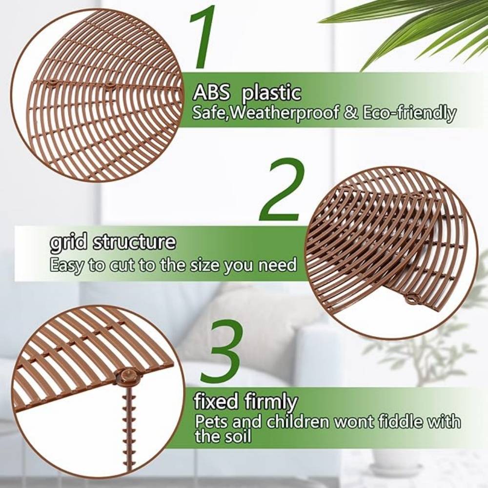 DtopbuyAge - Lot de 4 Protecteurs de Sol pour Pots Fleuris - Image 2