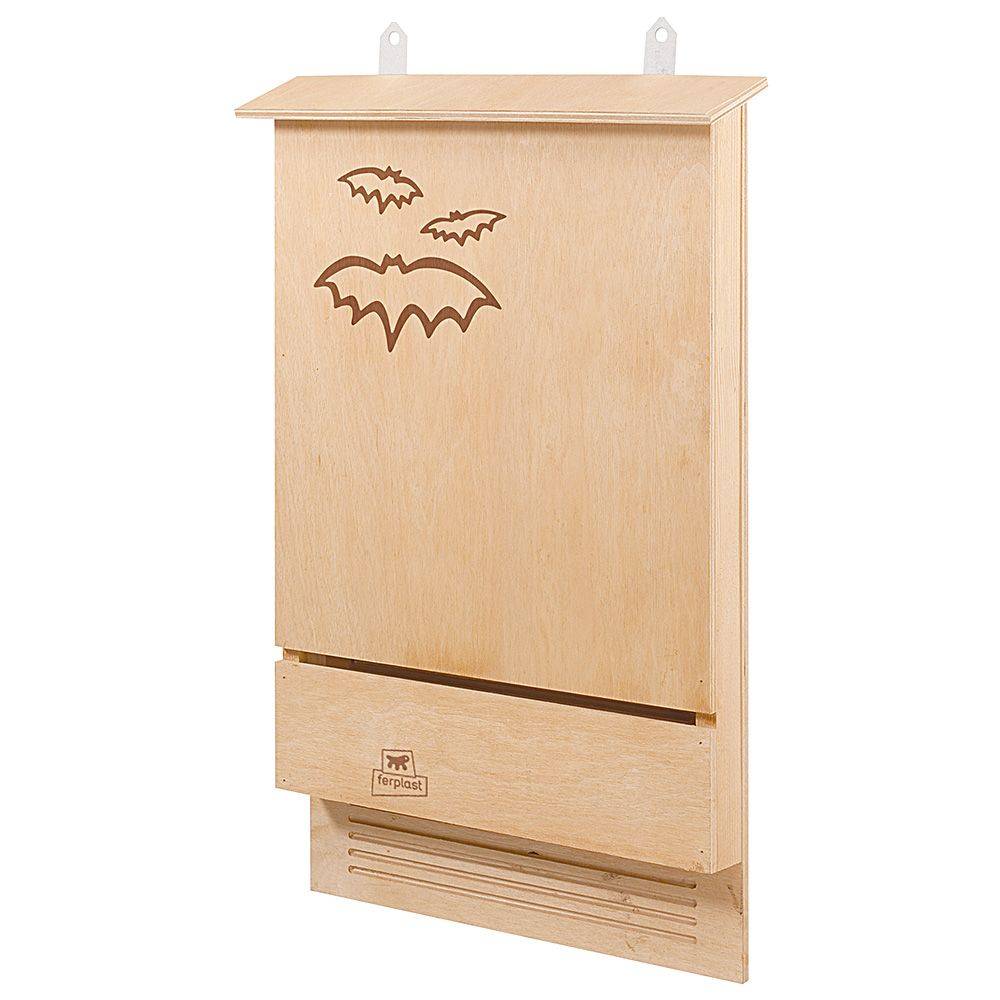 Ferplast - Ferplast Maison pour chauve-souris BAT HOUSE Nid pour chauve-souris en bois FSC, Protection contre les moustiques et insectes écologique et naturel - Image 1