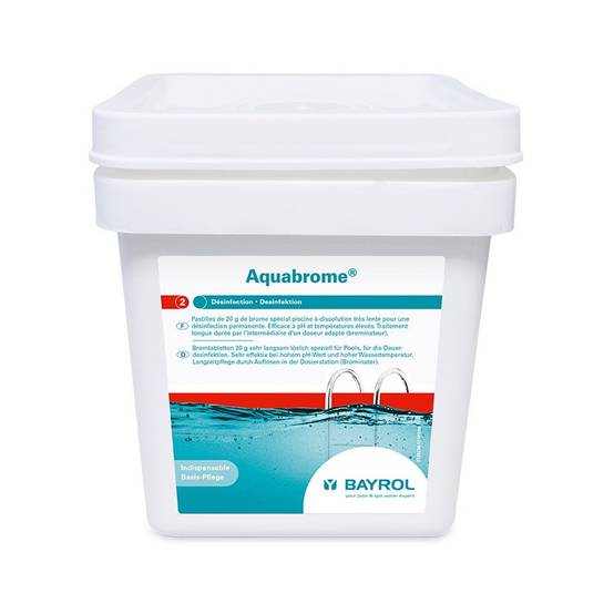 Brome Bayrol Aquabrome pastilles 20 g. désinfection piscine - 10 kg