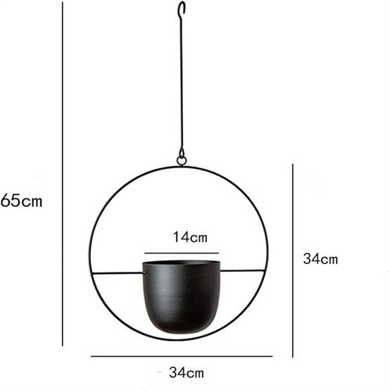 Jardinière suspendue en métal DtopbuyAge - Image 3