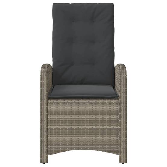 Chaise bois composite 1 places rotin gris 57 x 58,5 x 93 cm - Prolenta premium p379.4 - Image 4