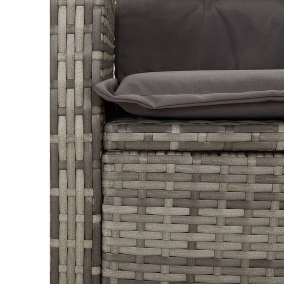 Chaise bois composite 1 places rotin gris 57 x 58,5 x 93 cm - Prolenta premium p379.4 - Image 9