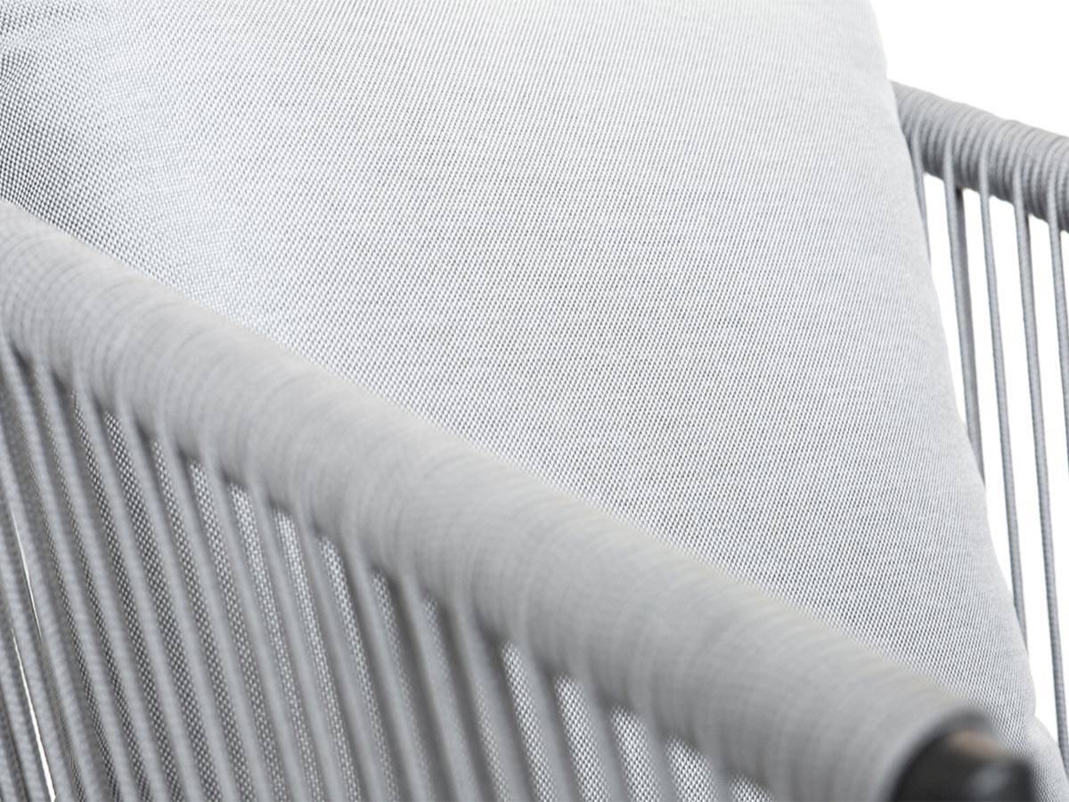 Salon détente en corde tressée - JARDILINE - Aluminium - Gris clair - Imagen 5