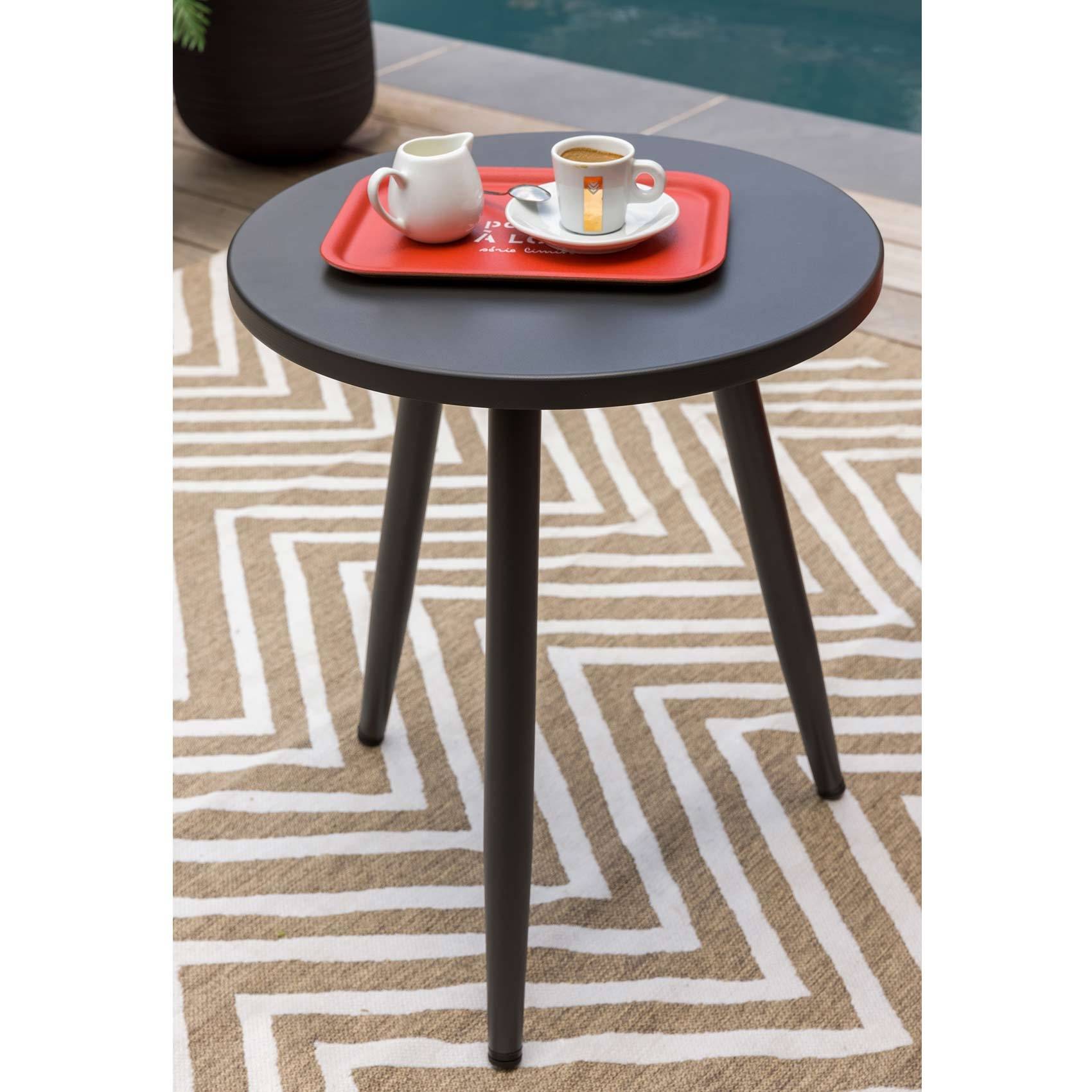 Salon détente en corde tressée - JARDILINE - Aluminium - Gris clair - Imagen 2