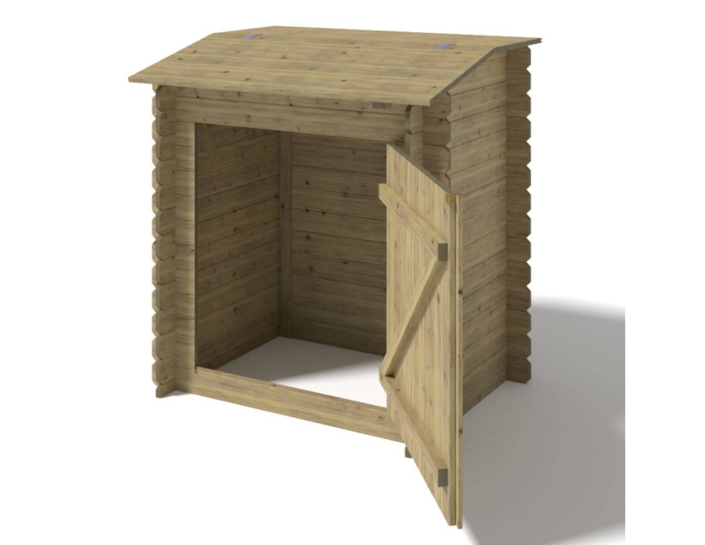 Altanka - Armoire de jardin en bois -1.2x0.89 m - H.1.26 m - imprégné - SZA6 - ALTANKA - Imagen 2