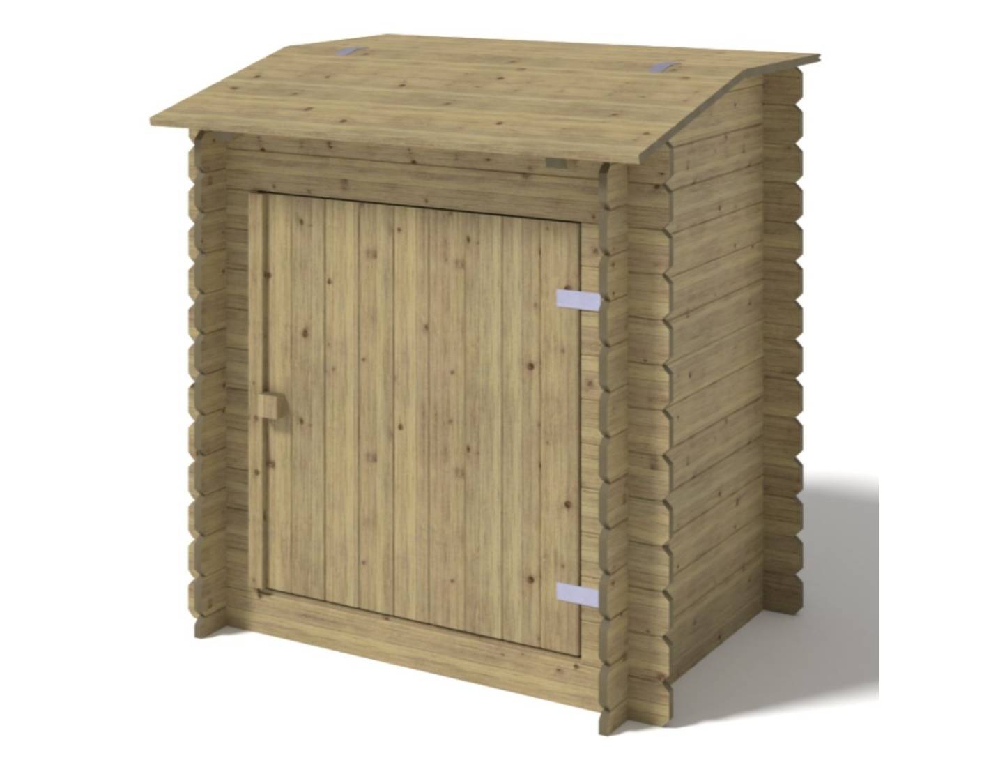 Altanka - Armoire de jardin en bois -1.2x0.89 m - H.1.26 m - imprégné - SZA6 - ALTANKA - Imagen 1