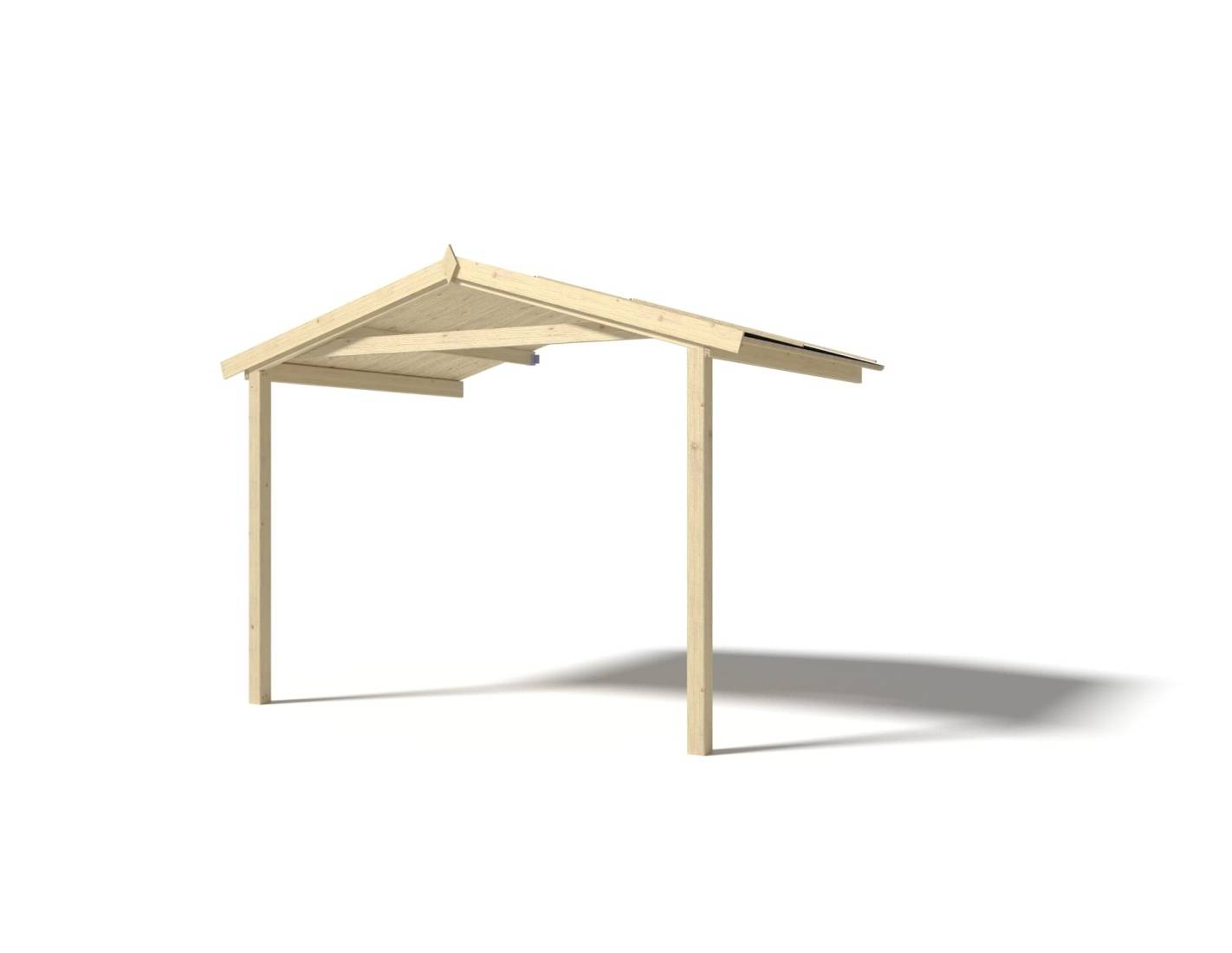 Altanka - Abri de jardin en bois - 3x2.5 m + terrasse avec balustrade et avant-toit en bois - 16.5 m2 - DOM469+DOM394+DOM395+POD04 - ALTANKA - Imagen 4