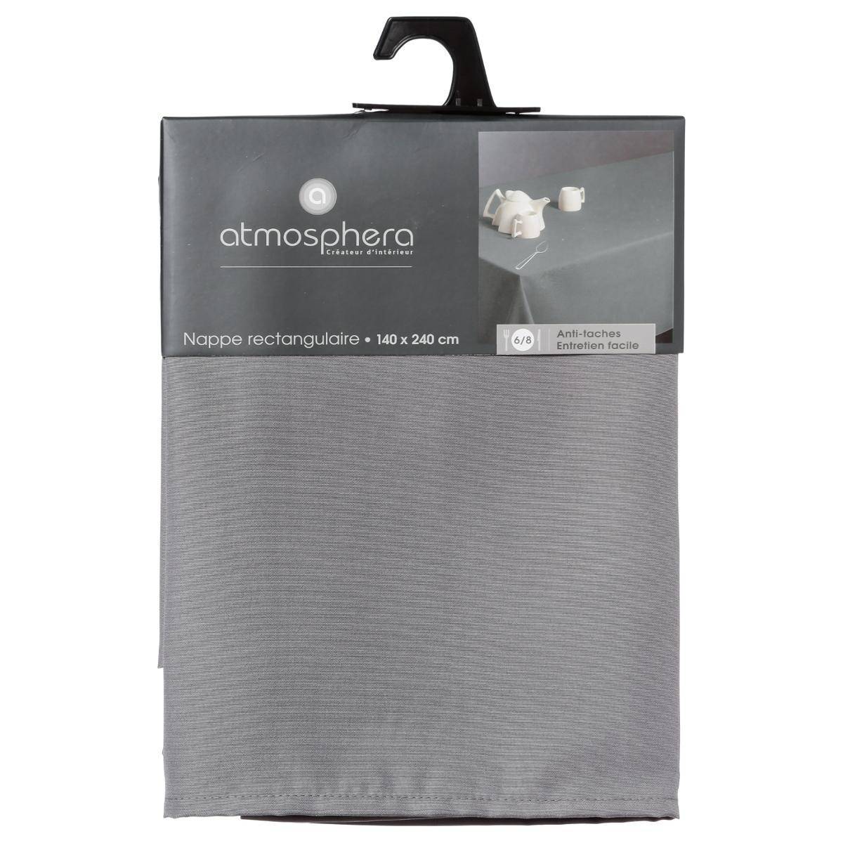 Nappe anti-taches Gris 140 x 240 cm - Image 3