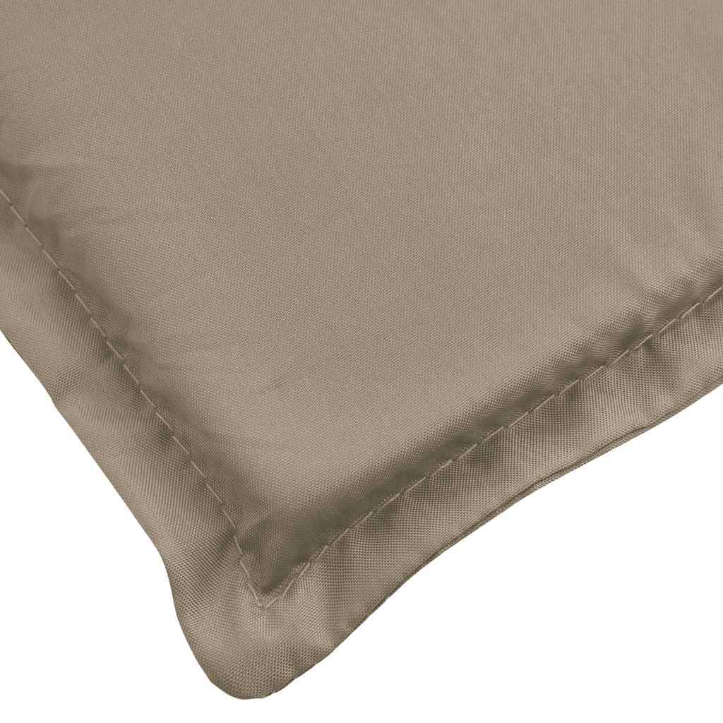 Coussin Bain de soleil | Coussin de chaise longue taupe 186x58x4 cm tissu oxford Maison Chic - Image 8