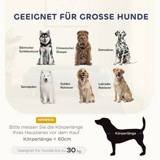 Canapé pour chien intérieur 96 x 66 x 24 cm polyester et bois gris foncé - PANGIVO - Image 3
