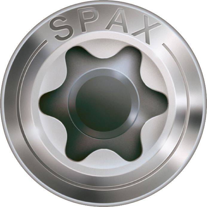 Vis terrasse SPAX 4.5x60mm Tête cyl. T-STAR plus T25 - Pointe CUT - inox A2 - 100 unités - 25470004506022 - Imagen 2