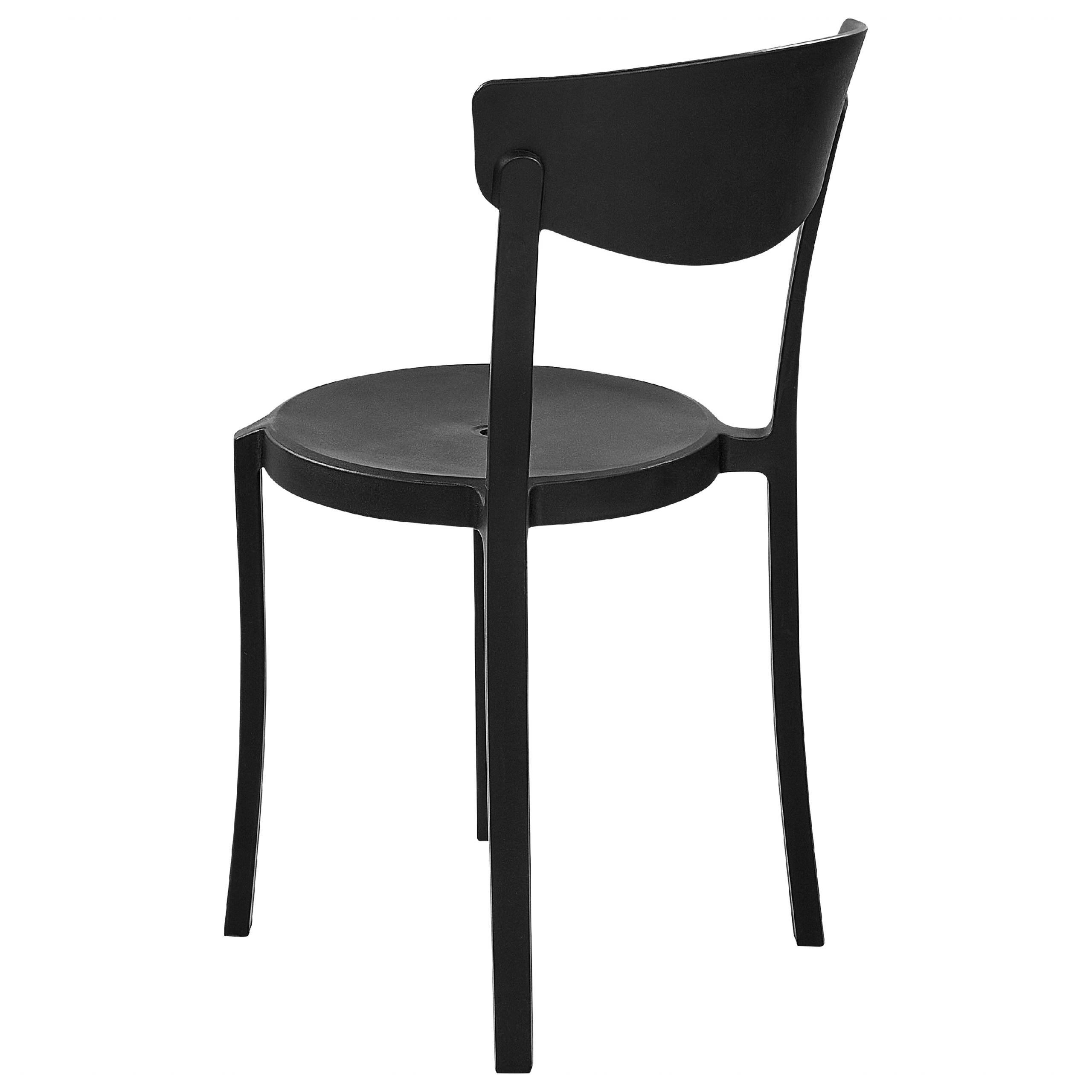 Beliani - Chaise de salle à manger Matière synthétique Noir VIESTE Beliani - Imagen 5
