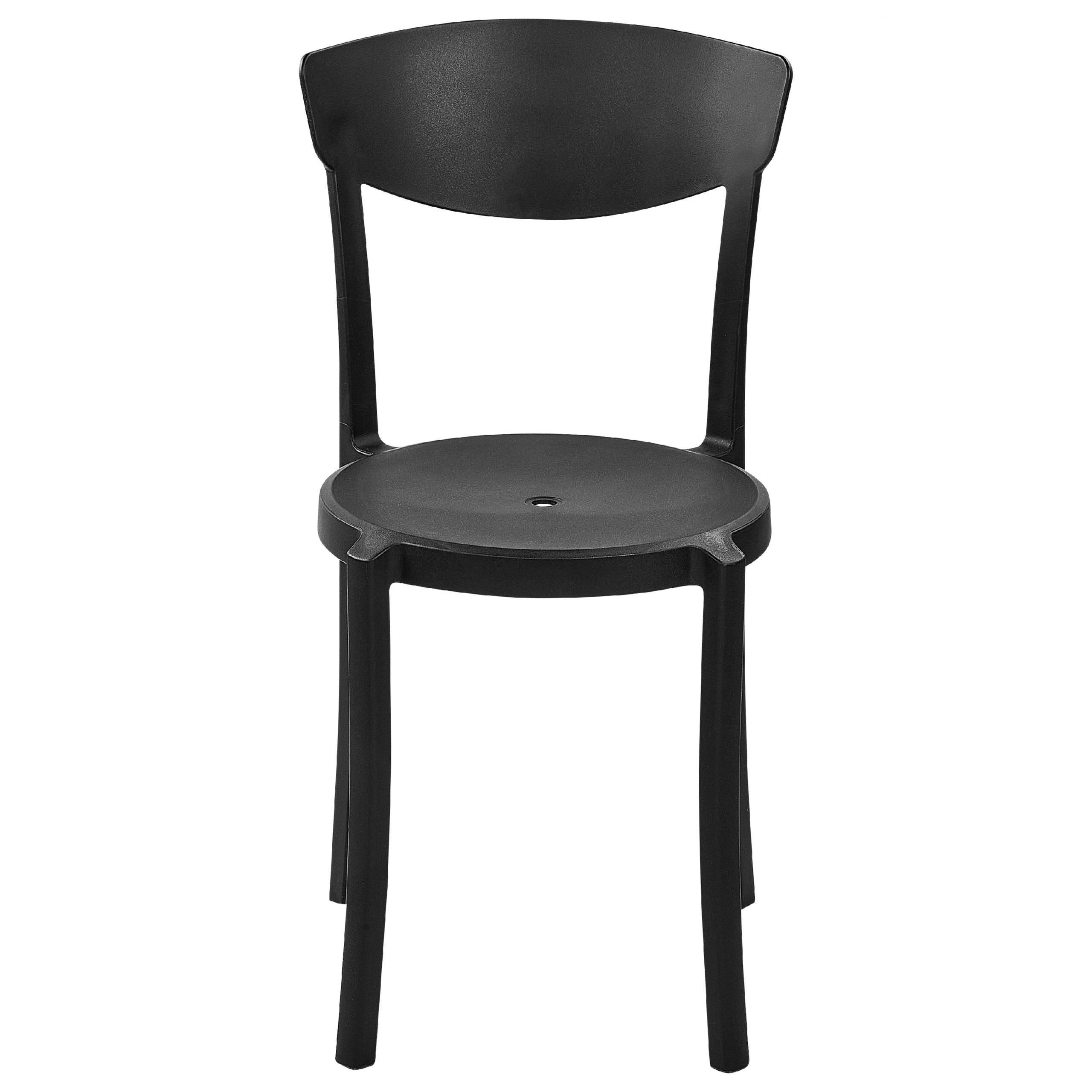 Beliani - Chaise de salle à manger Matière synthétique Noir VIESTE Beliani - Imagen 4