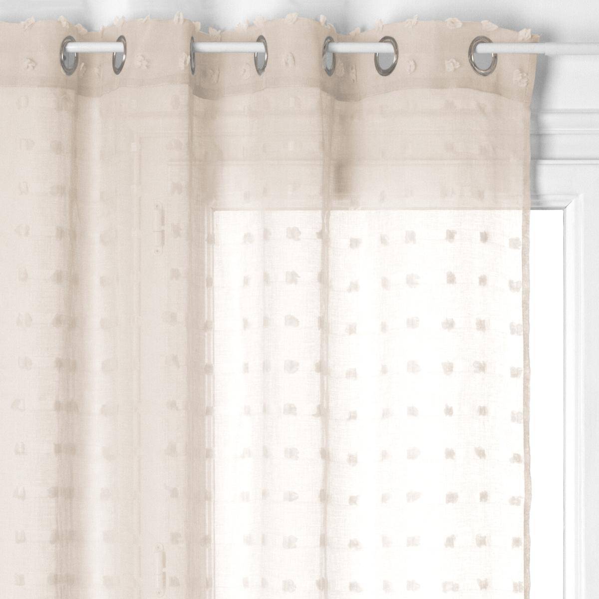 Atmosphera - Voilage "Lily" beige 140x240cm - Atmosphera Créateur d'intérieur - Imagen 2