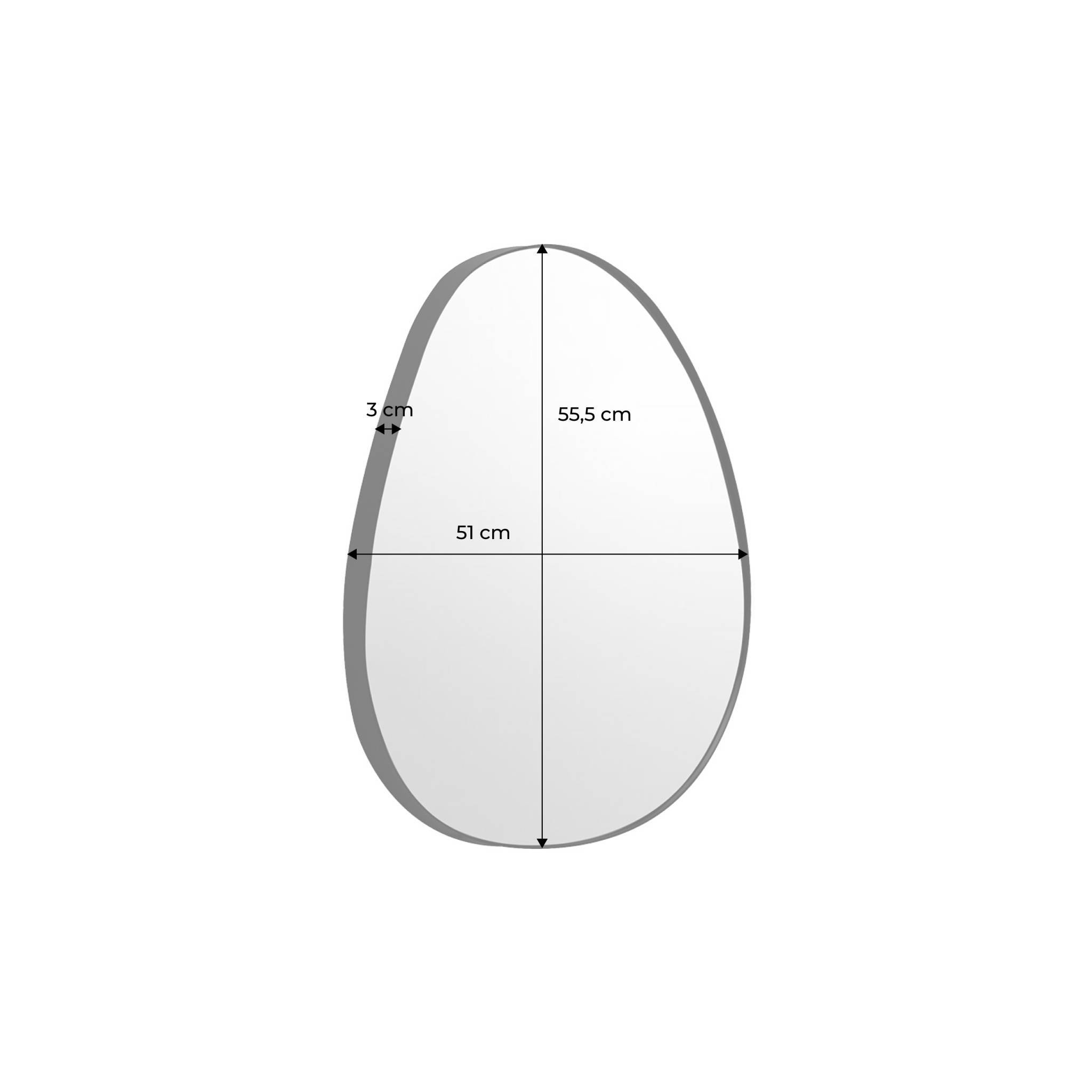 sweeek - Miroir organique en métal noir HARPER | sweeek - Image 4