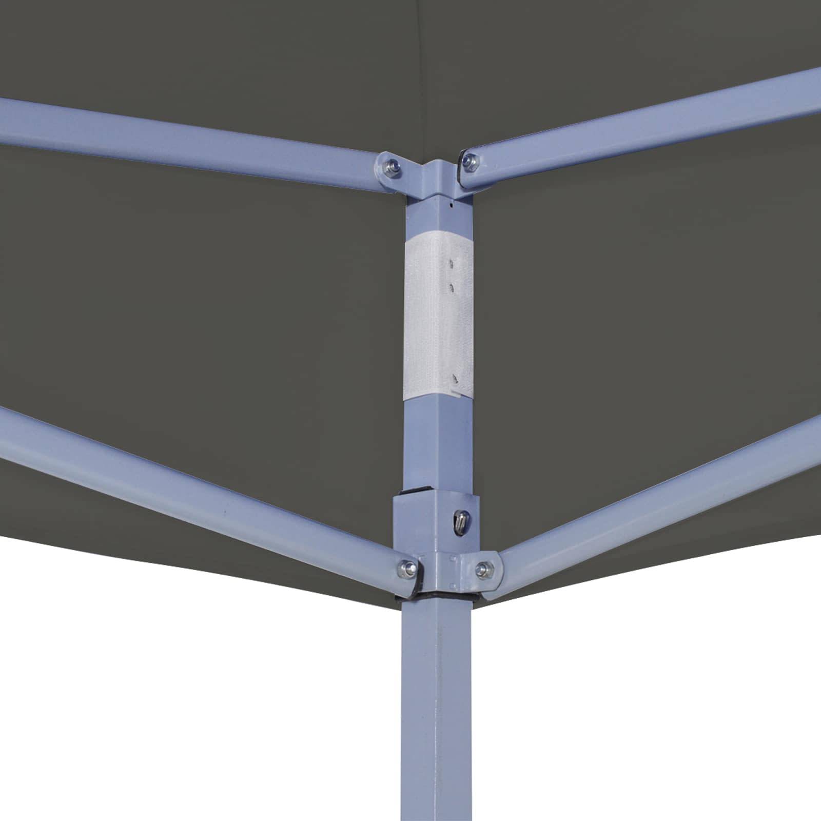 ComfortXL - Tente de jardin pliante carrée Oxford abri imperméable 3x3m anthracite - ComfortXL Outdoor Living - Image 4