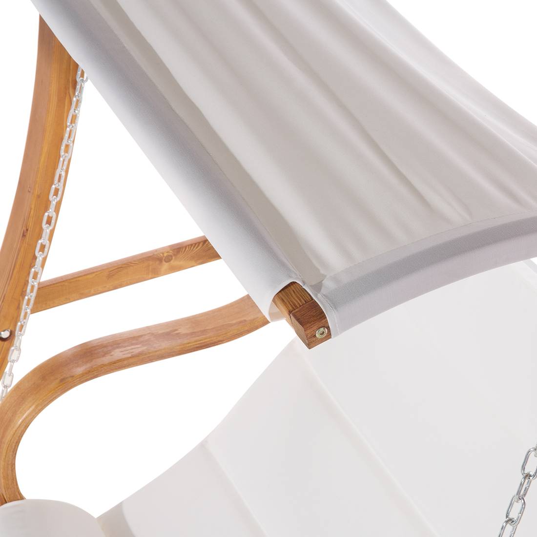 Beliani - Balançoire Tissu Marron APRILIA - Beliani - Imagen 7