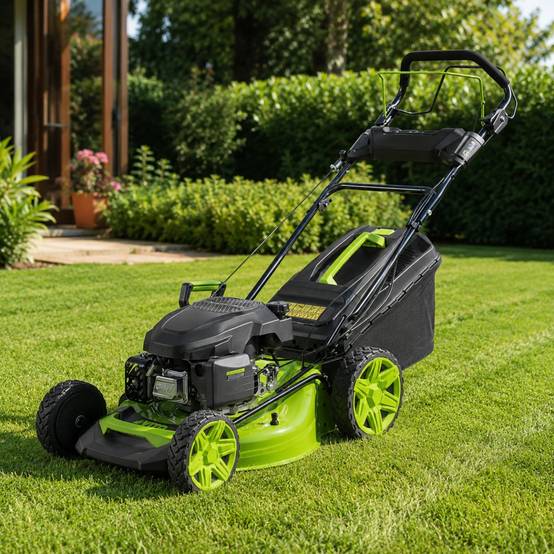Vito - Tondeuse à gazon Thermique 5.5 CV 190cc Moteur 4T Essence Coupe 51cm Bac 60L Mulching 7 hauteurs 25 à 75mm Entretien Jardin VITO - Image 4