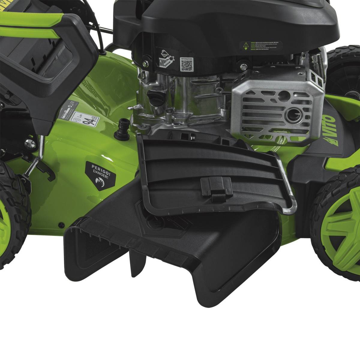 Vito - Tondeuse à gazon Thermique 5.5 CV 190cc Moteur 4T Essence Coupe 51cm Bac 60L Mulching 7 hauteurs 25 à 75mm Entretien Jardin VITO - Image 7