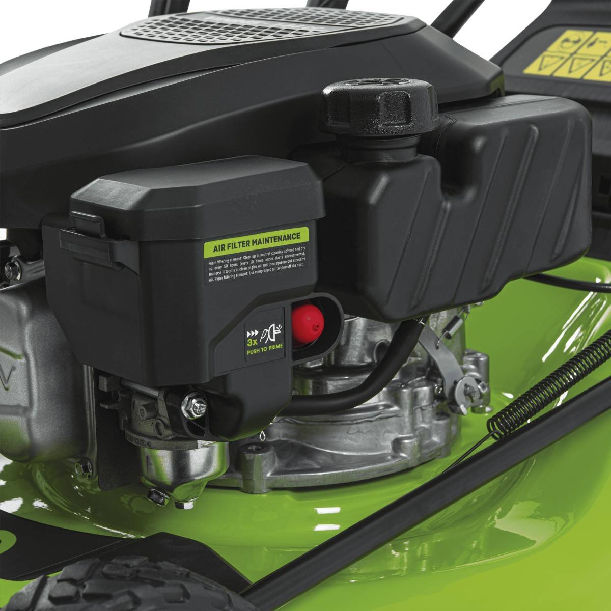 Vito - Tondeuse à gazon Thermique 5.5 CV 190cc Moteur 4T Essence Coupe 51cm Bac 60L Mulching 7 hauteurs 25 à 75mm Entretien Jardin VITO - Image 8